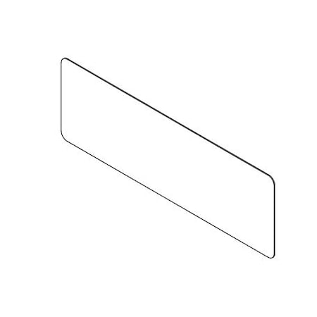 Usa Industrials White Plastic Dividers w/Round Corners - 1/8" T x 60" W x 42" H, PK3 BULK-PDW-511